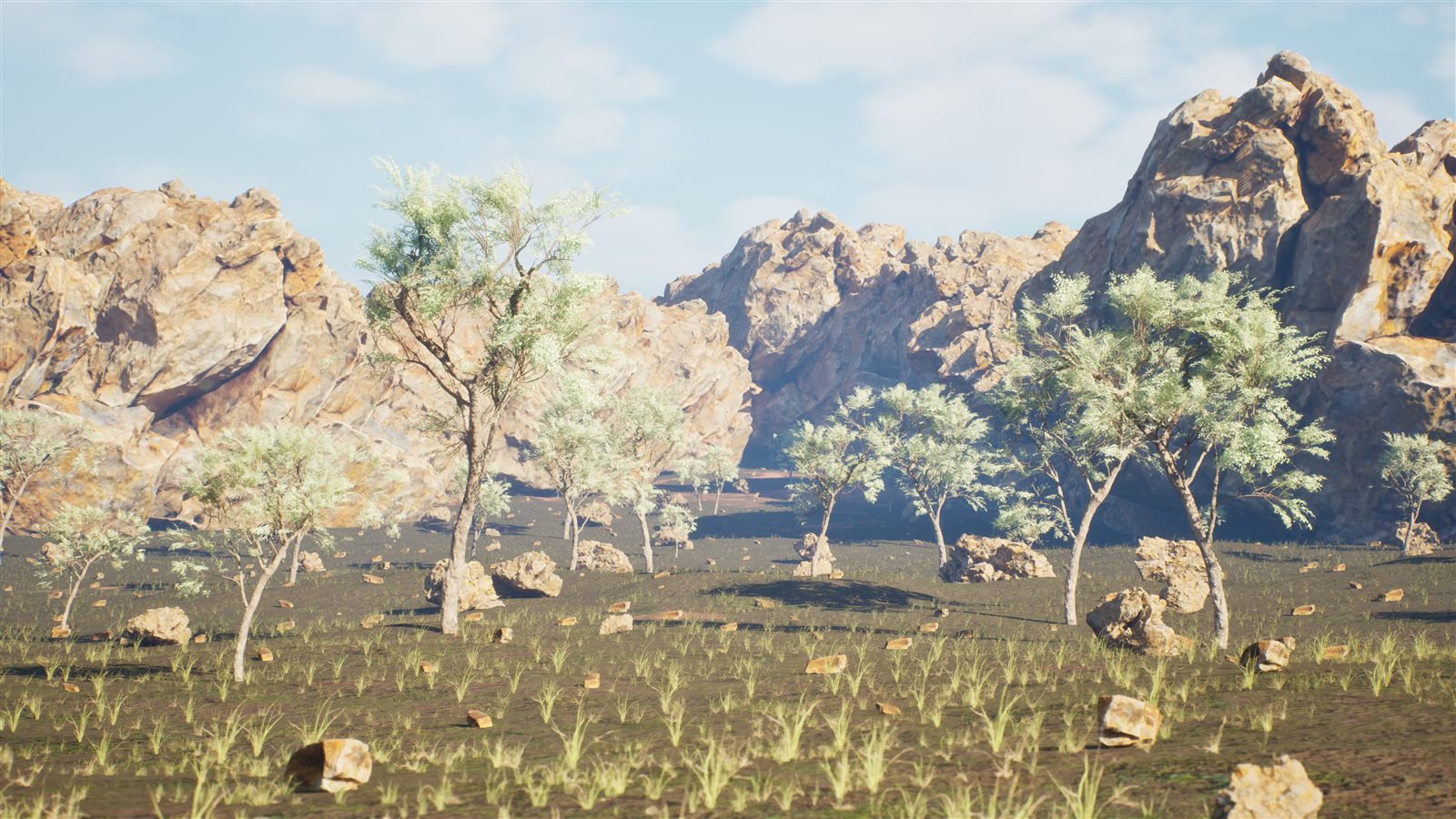 Rocky forest environment — Unreal Engine